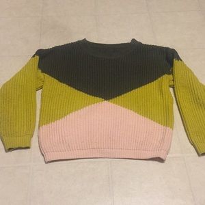 Color block sweater